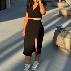 Express Small Cutout Black Dress